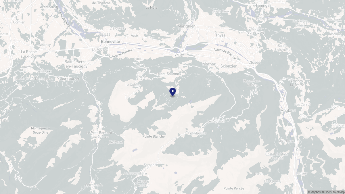 Aperçu cartographique de Mont-Saxonnex, centré sur la commune