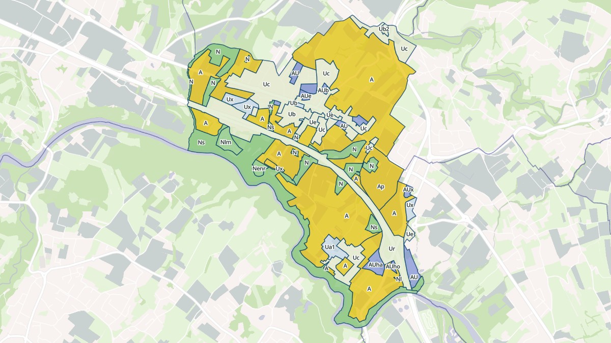 Aperçu cartographique de Nangy, centré sur la commune