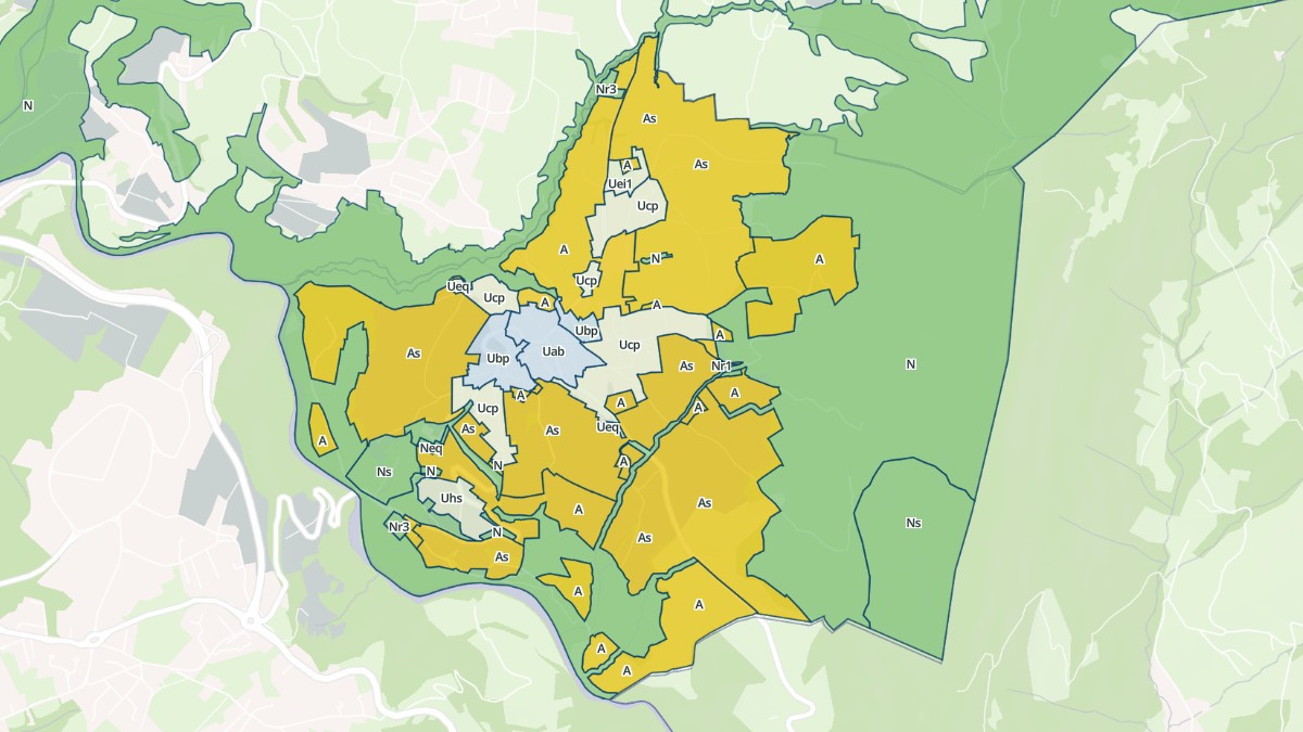 Aperçu cartographique de Nâves-Parmelan, centré sur la commune