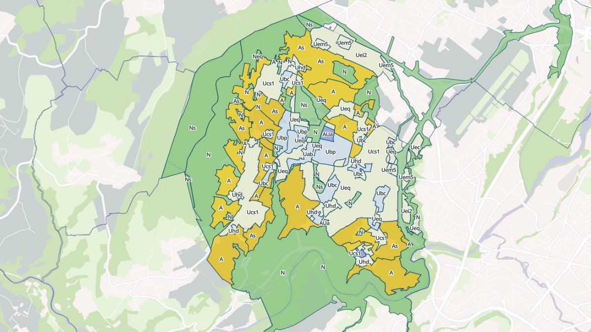 Aperçu cartographique de Poisy, centré sur la commune