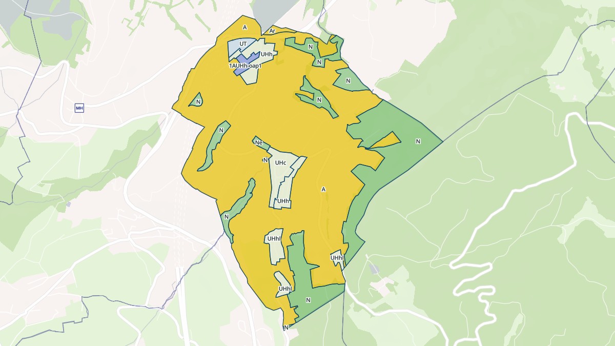 Aperçu cartographique de Saint-Blaise, centré sur la commune