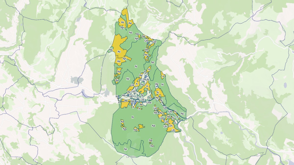 Aperçu cartographique de Saint-Jeoire, centré sur la commune