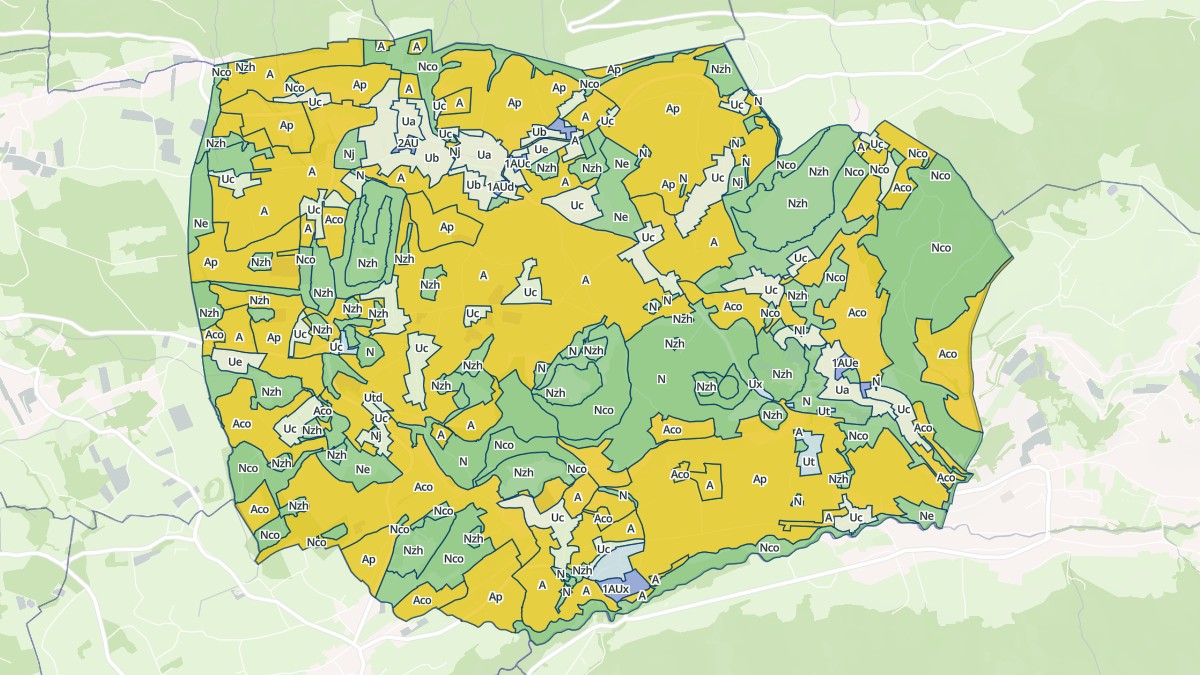 Aperçu cartographique de Saint-Paul-en-Chablais, centré sur la commune