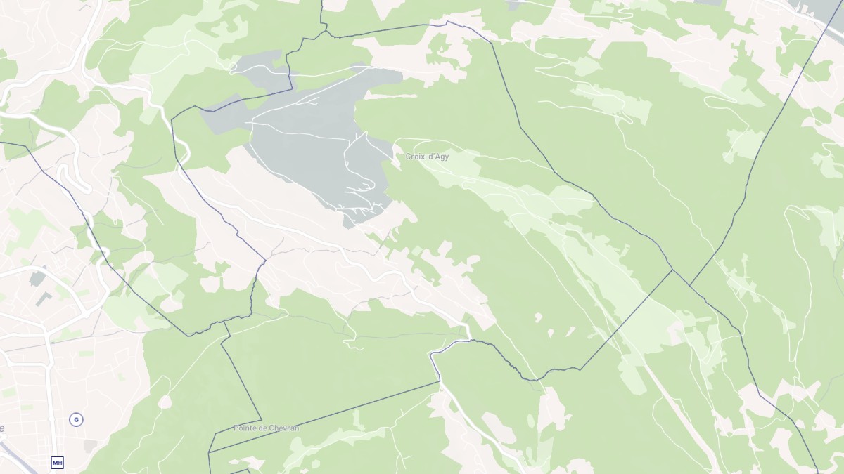 Aperçu cartographique de Saint-Sigismond, centré sur la commune