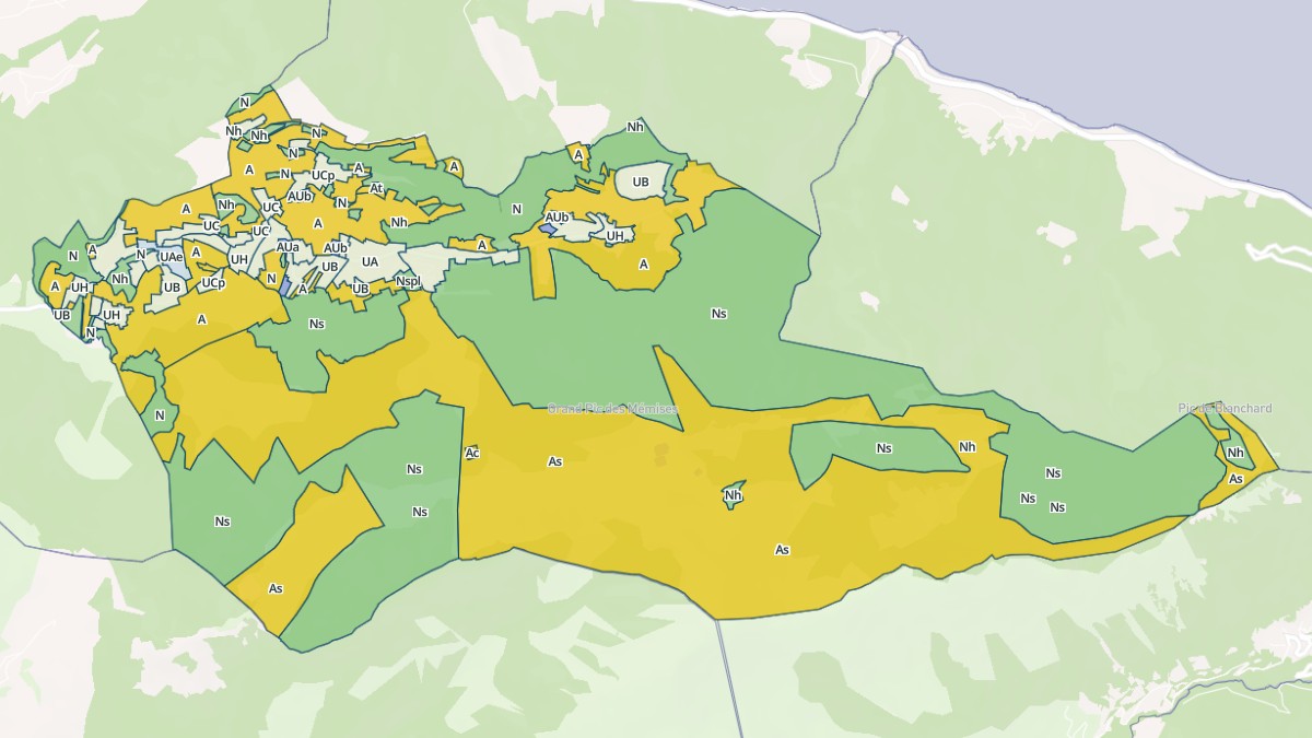 Aperçu cartographique de Thollon-les-Mémises, centré sur la commune