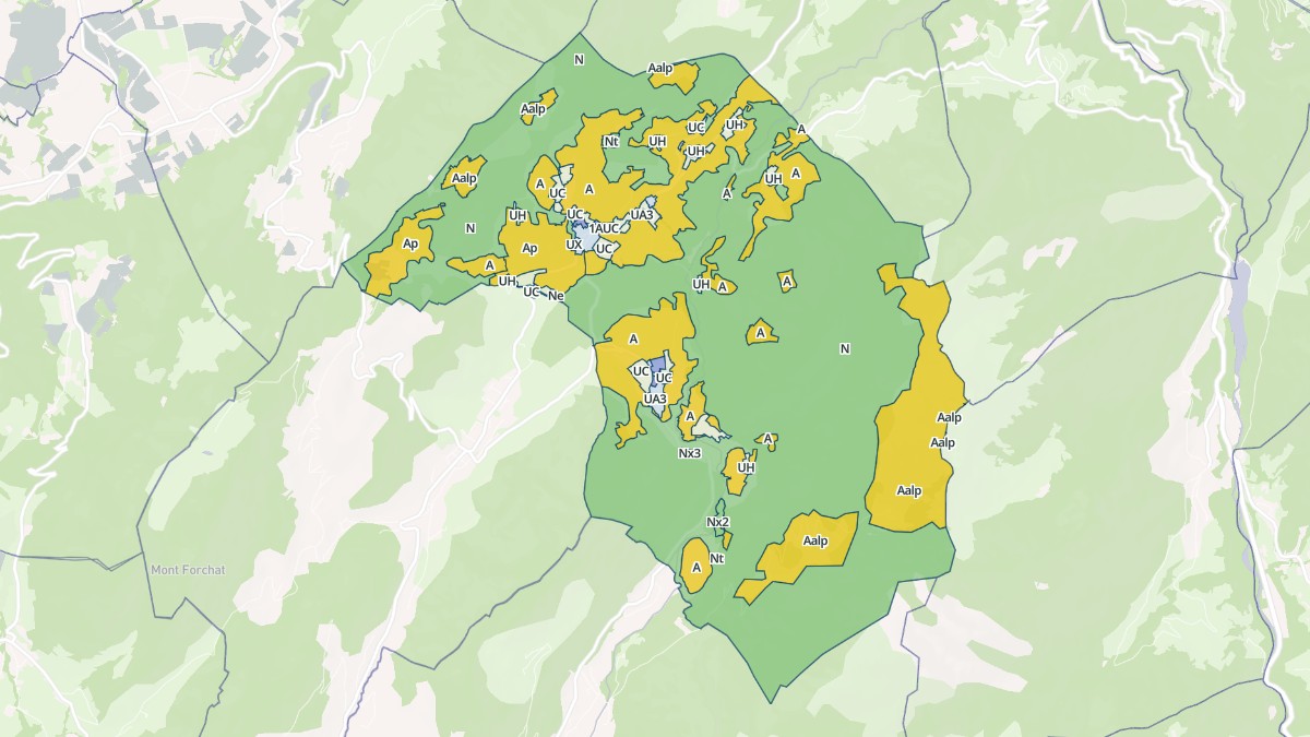 Aperçu cartographique de Vailly, centré sur la commune