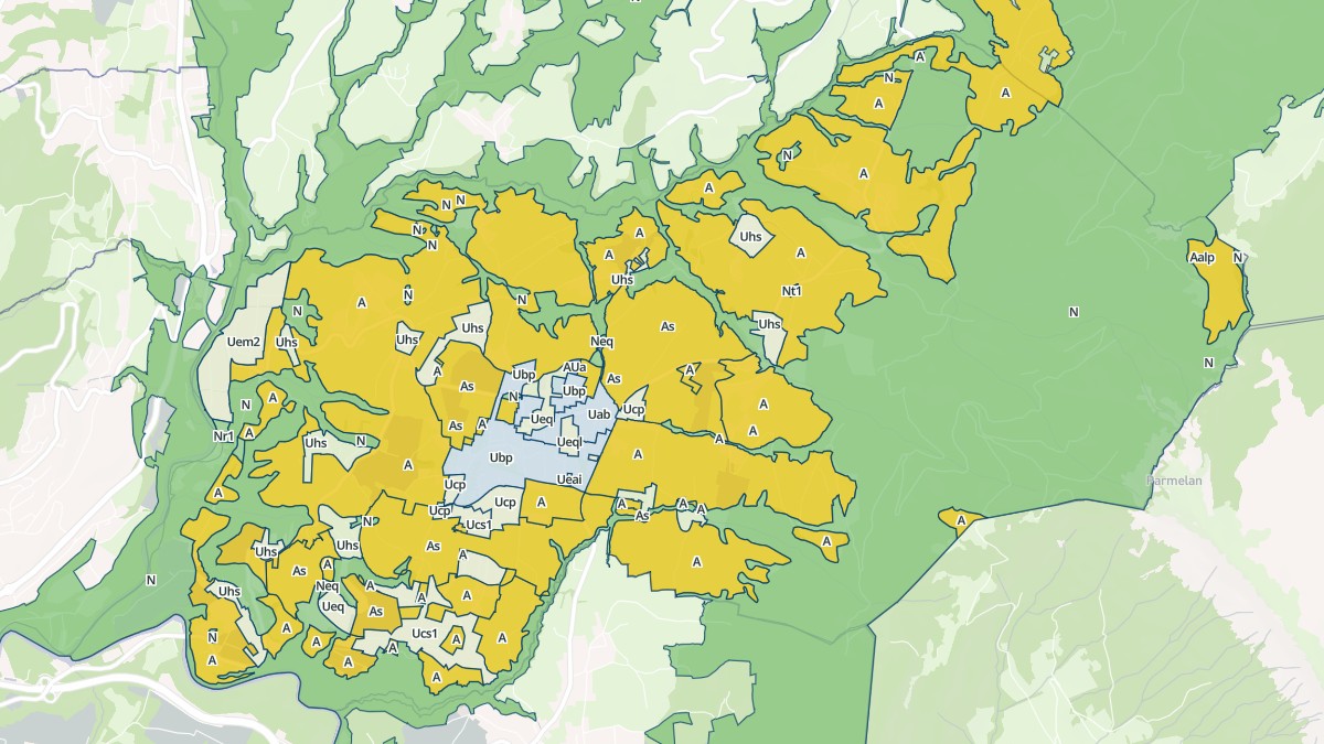 Aperçu cartographique de Villaz, centré sur la commune
