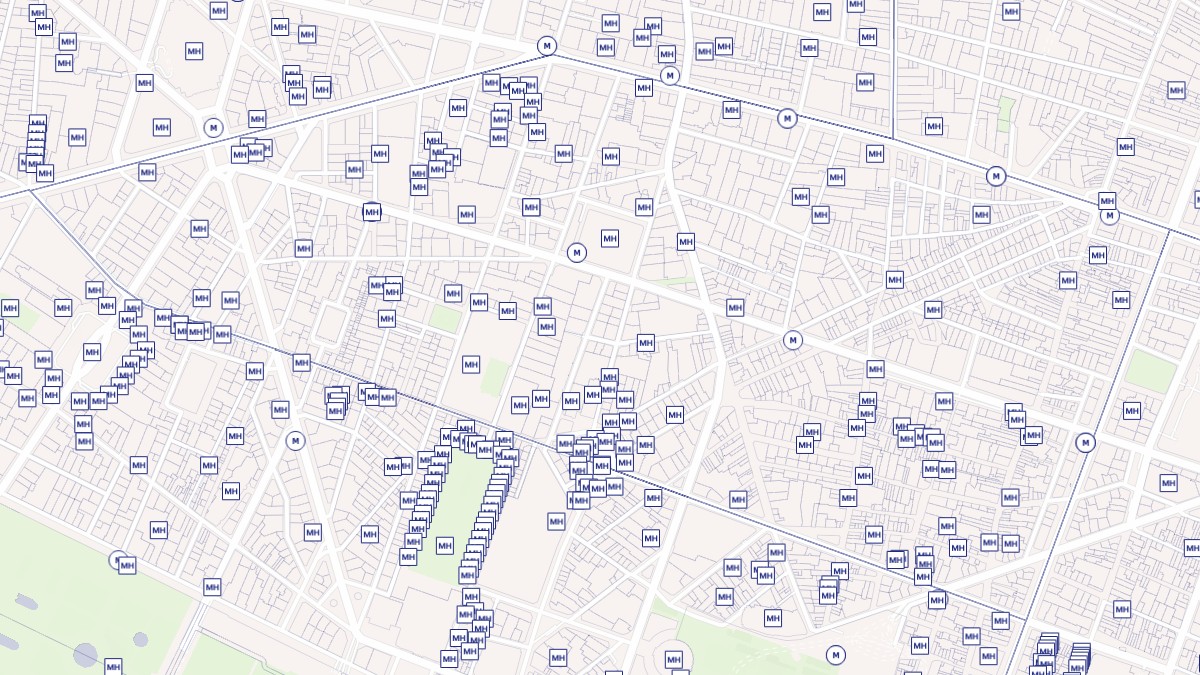 Aperçu cartographique de Paris 2e Arrondissement, centré sur la commune