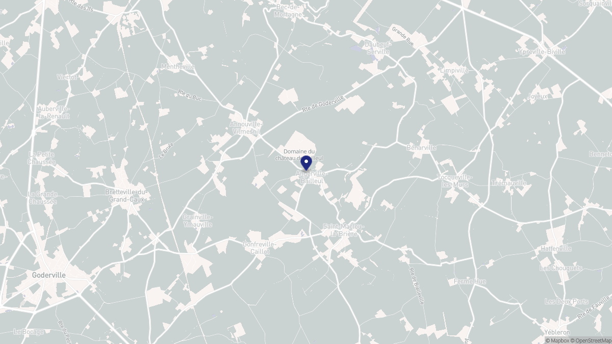 Aperçu cartographique de Angerville-Bailleul, centré sur la commune