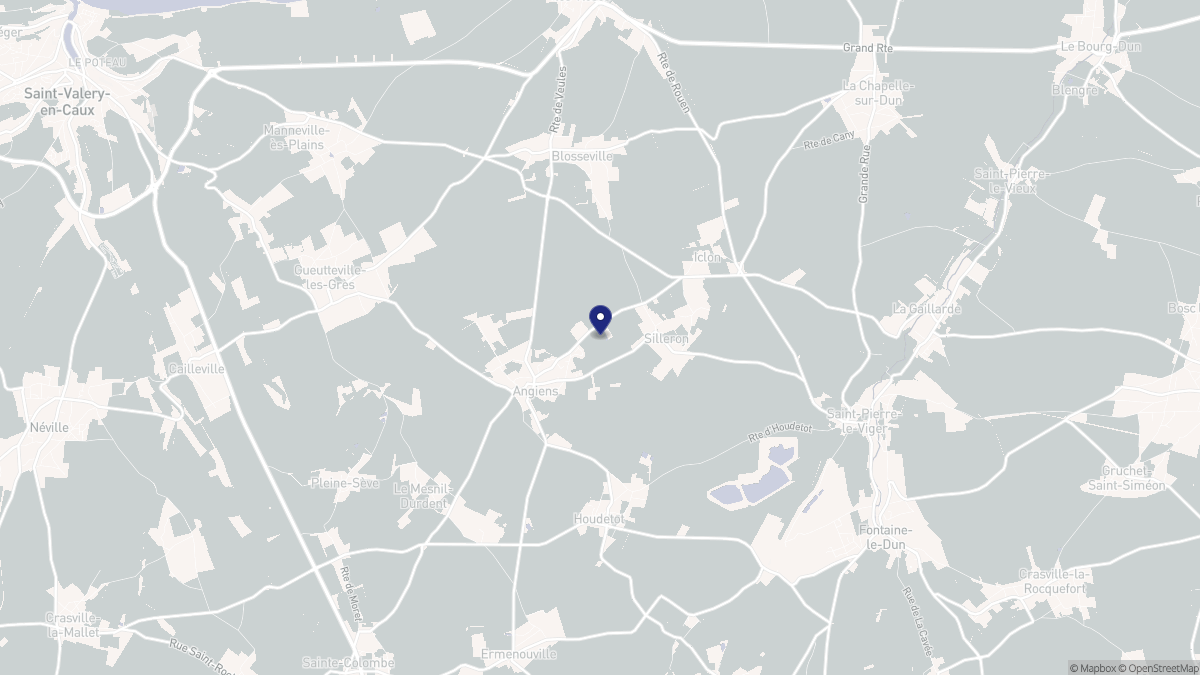 Aperçu cartographique de Angiens, centré sur la commune