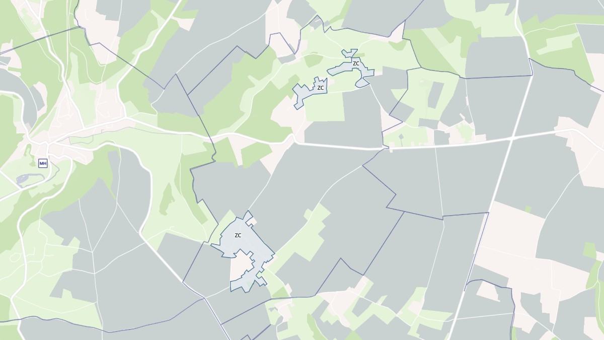 Aperçu cartographique de Authieux-Ratiéville, centré sur la commune