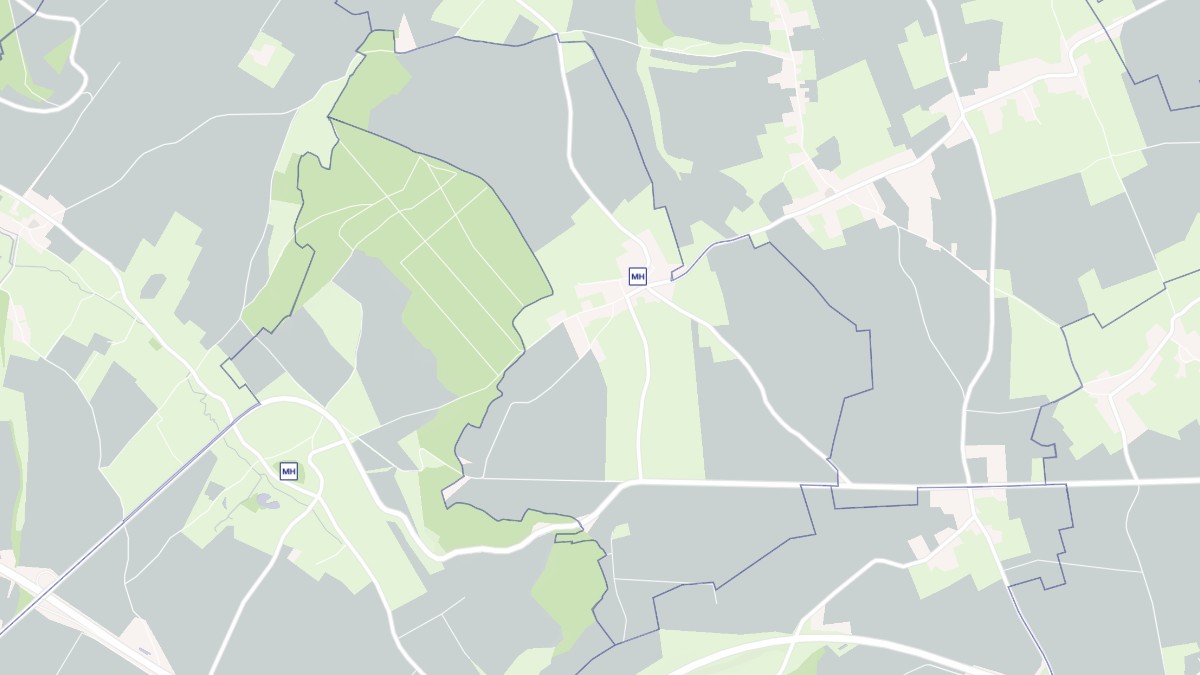 Aperçu cartographique de Auvilliers, centré sur la commune