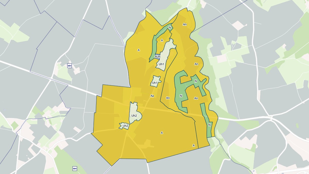 Aperçu cartographique de Beaumont-le-Hareng, centré sur la commune