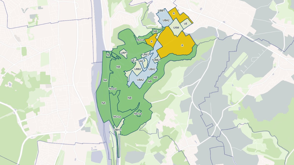 Aperçu cartographique de Belbeuf, centré sur la commune