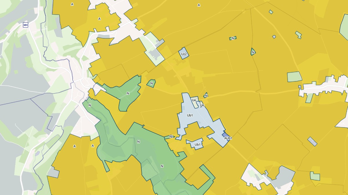 Aperçu cartographique de Belleville-en-Caux, centré sur la commune