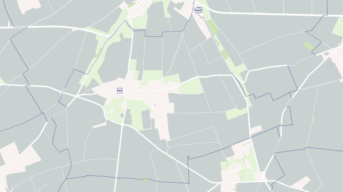 Aperçu cartographique de Blosseville, centré sur la commune