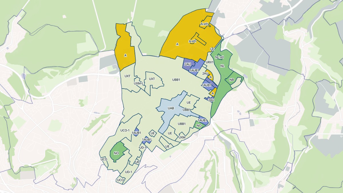 Aperçu cartographique de Bois-Guillaume, centré sur la commune