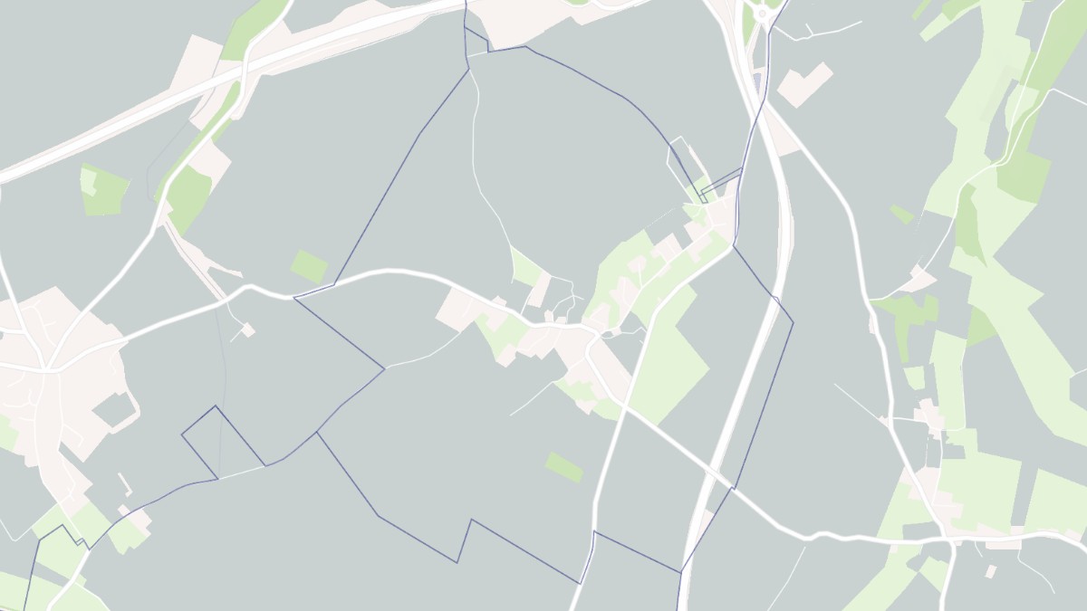 Aperçu cartographique de Bosc-Bérenger, centré sur la commune