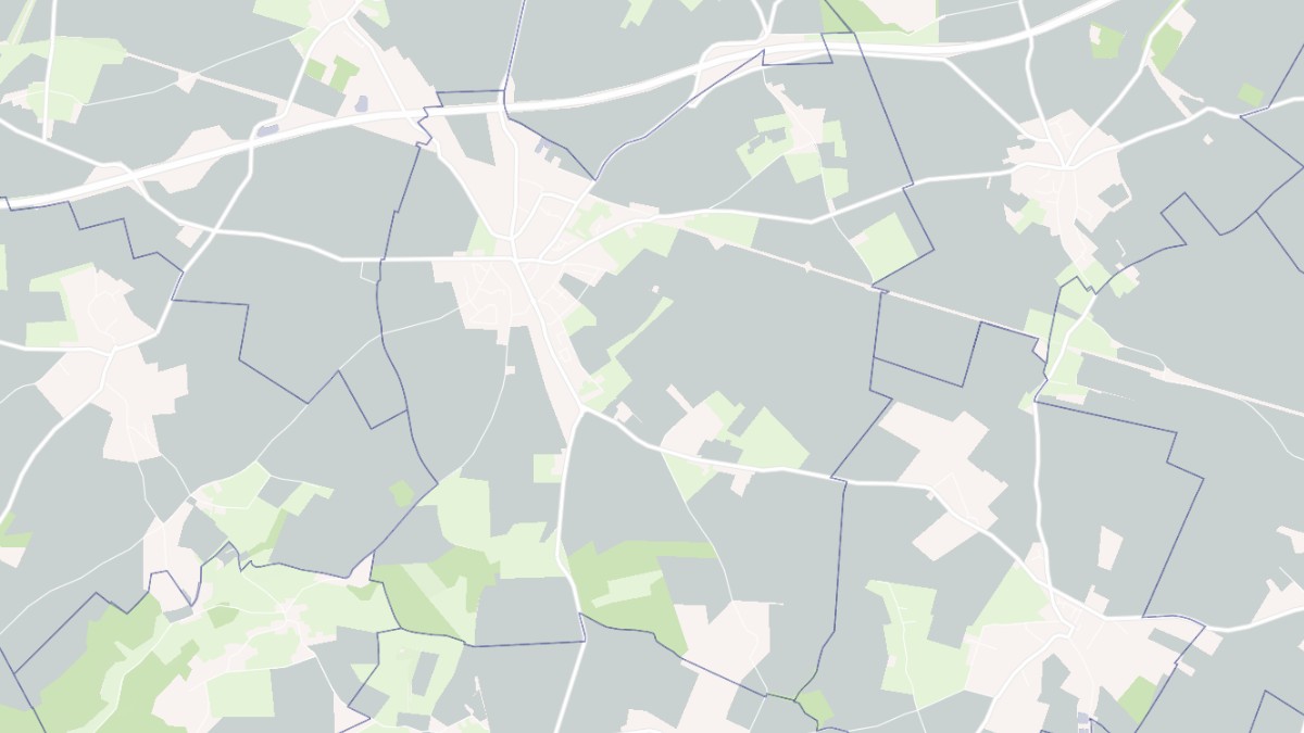 Aperçu cartographique de Bosc-le-Hard, centré sur la commune