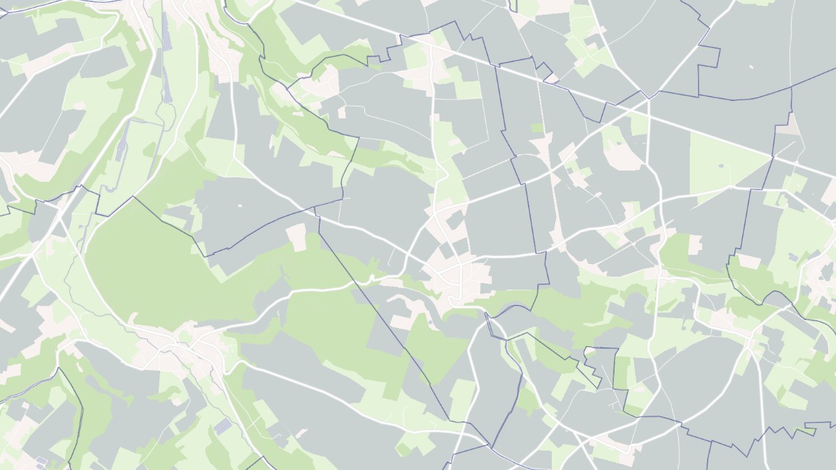 Aperçu cartographique de Bosville, centré sur la commune