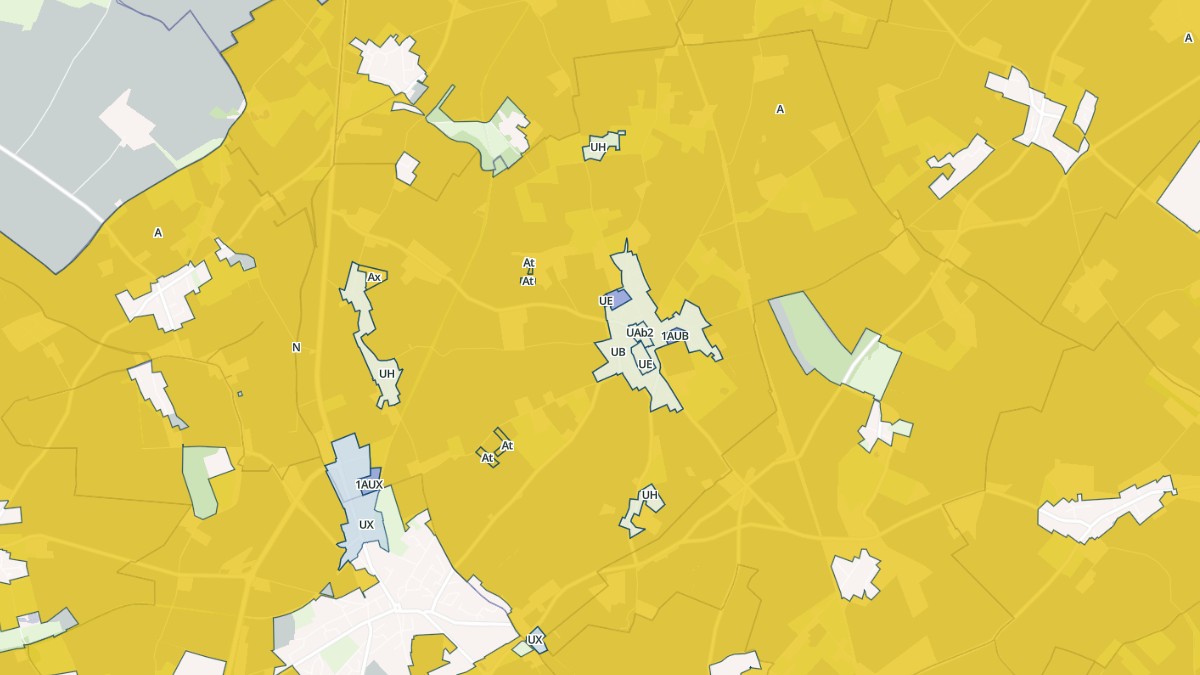 Aperçu cartographique de Bretteville-du-Grand-Caux, centré sur la commune