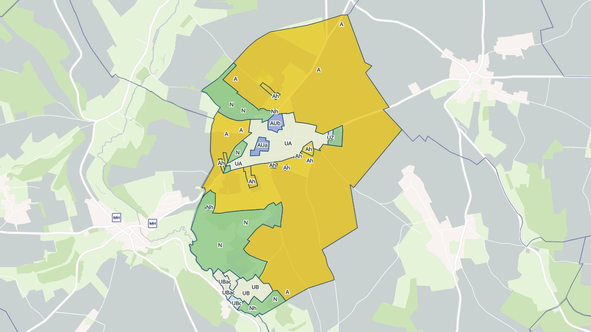 Aperçu cartographique de Catenay, centré sur la commune