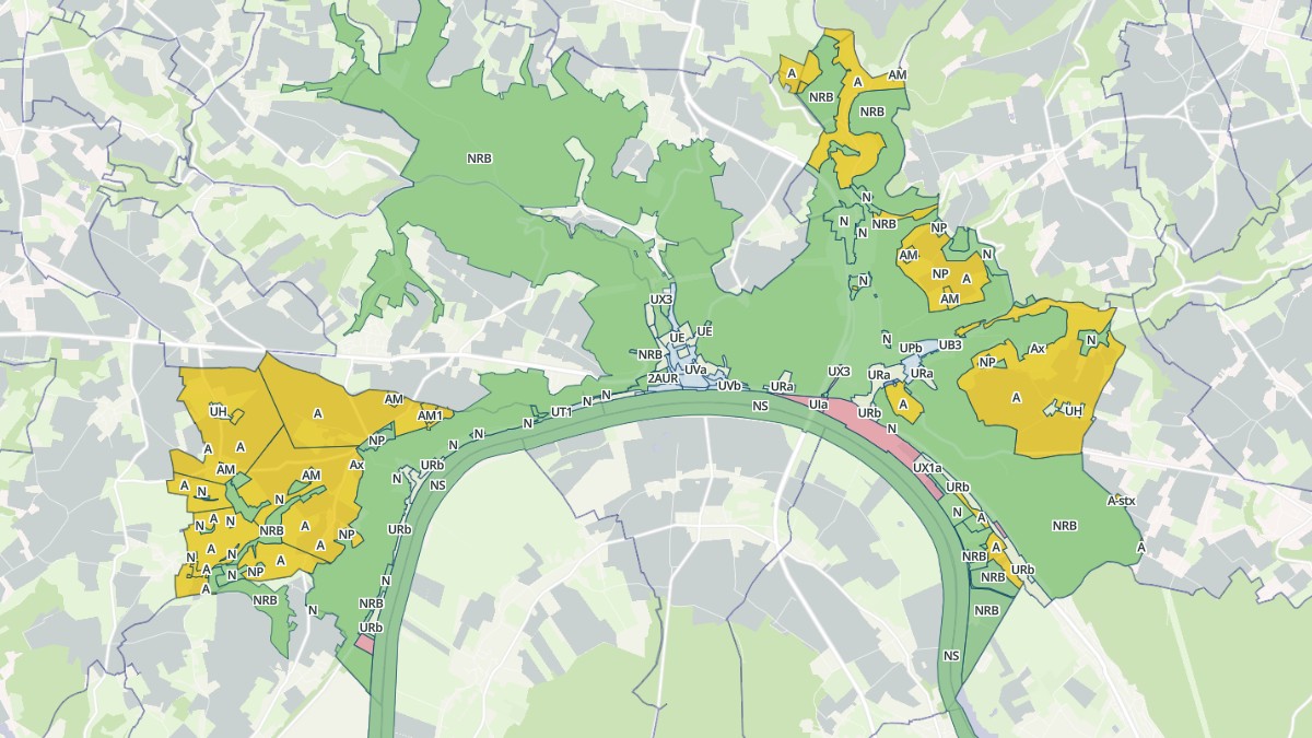Aperçu cartographique de Rives-en-Seine, centré sur la commune