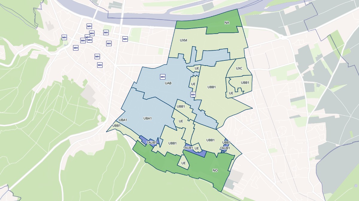 Aperçu cartographique de Caudebec-lès-Elbeuf, centré sur la commune