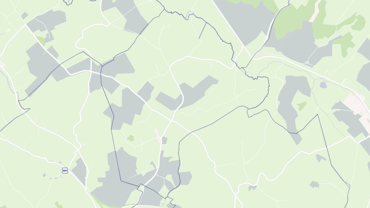Aperçu cartographique de Compainville, centré sur la commune