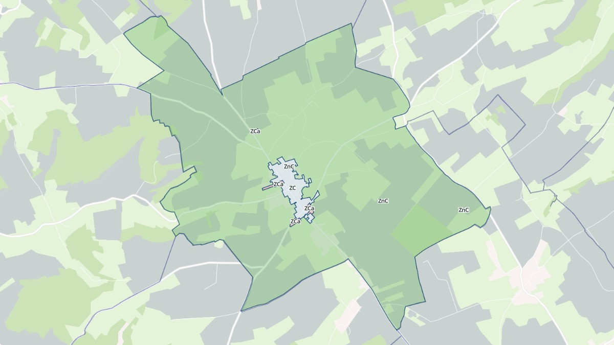 Aperçu cartographique de Conteville, centré sur la commune