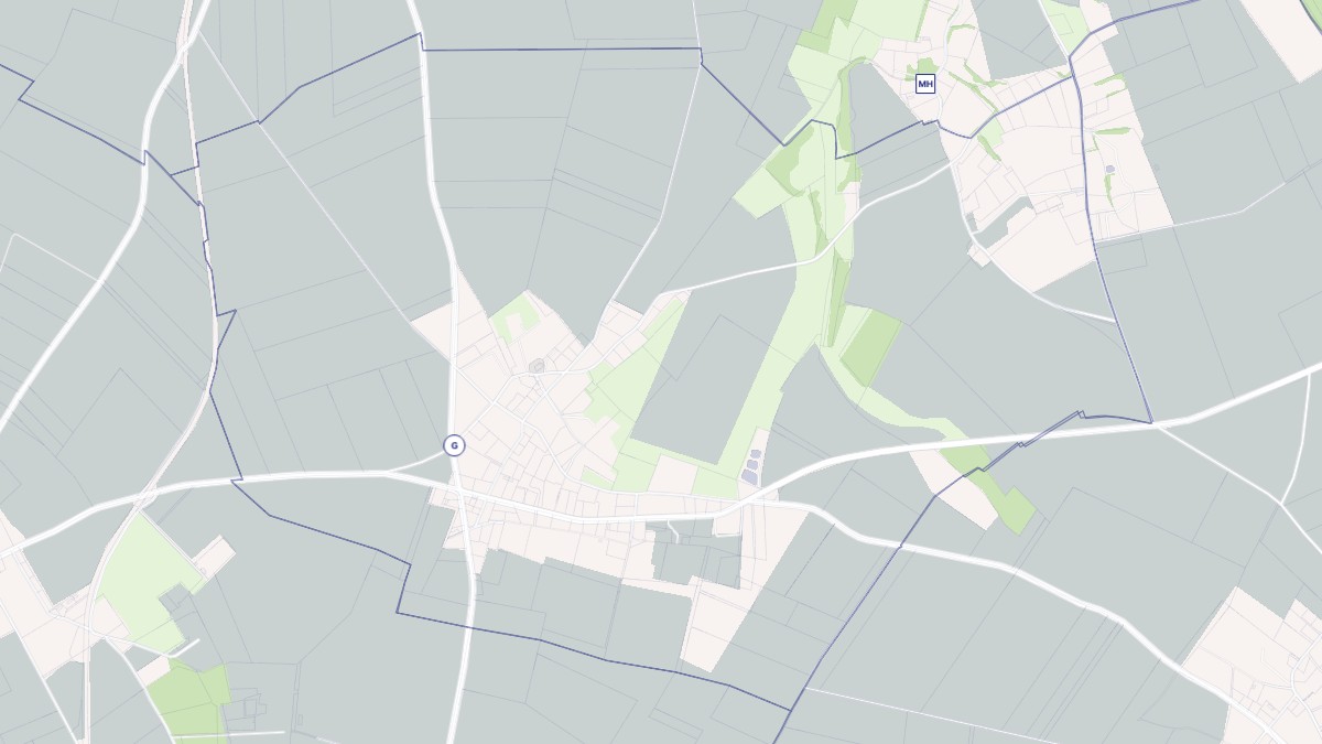 Aperçu cartographique de Crasville-la-Mallet, centré sur la commune