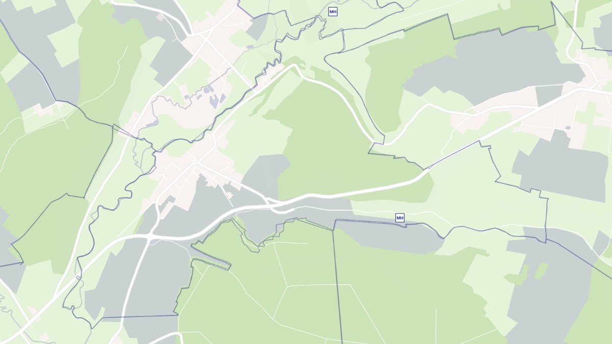 Aperçu cartographique de Croisy-sur-Andelle, centré sur la commune