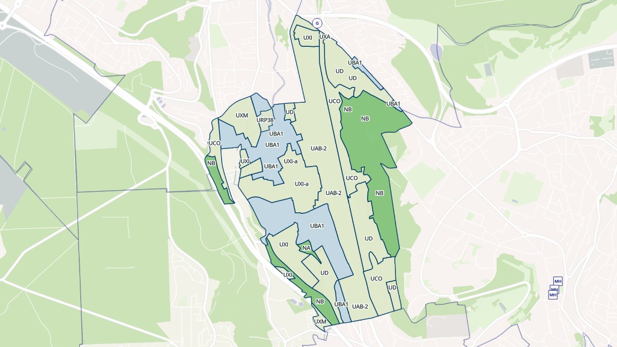 Aperçu cartographique de Déville-lès-Rouen, centré sur la commune
