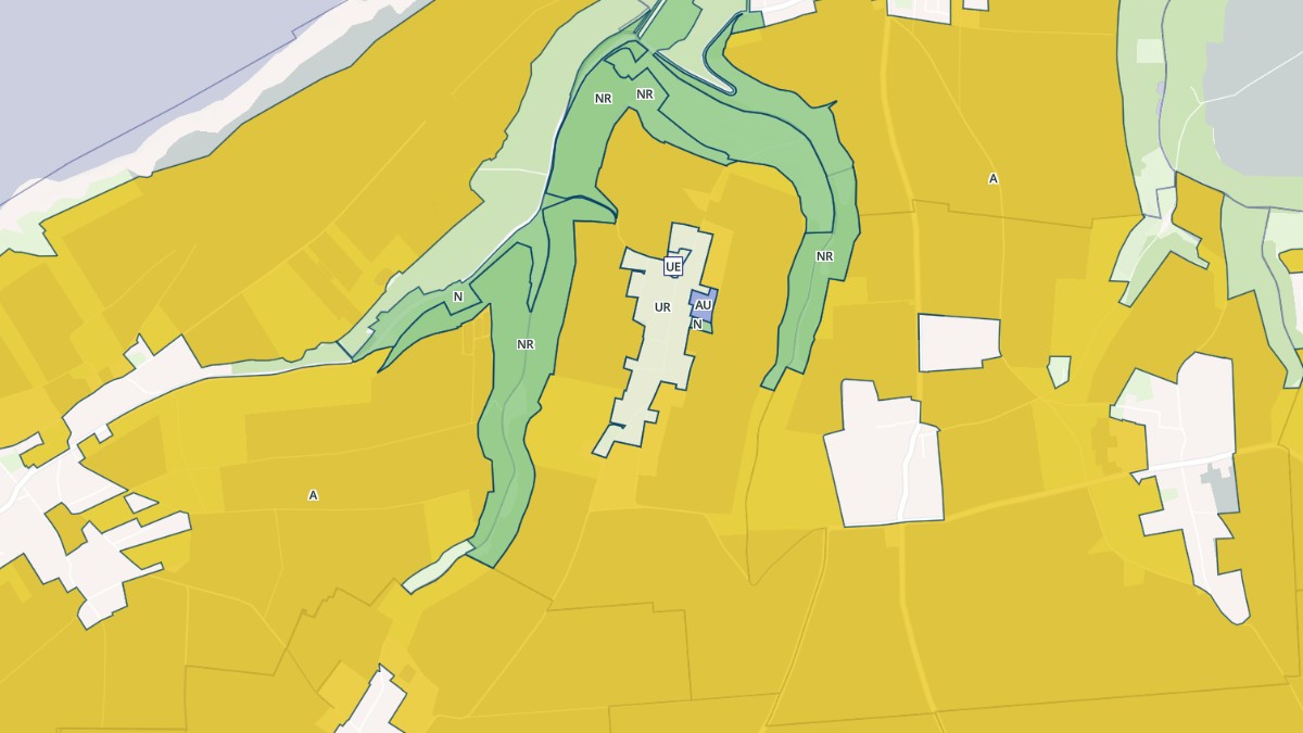 Aperçu cartographique de Écretteville-sur-Mer, centré sur la commune