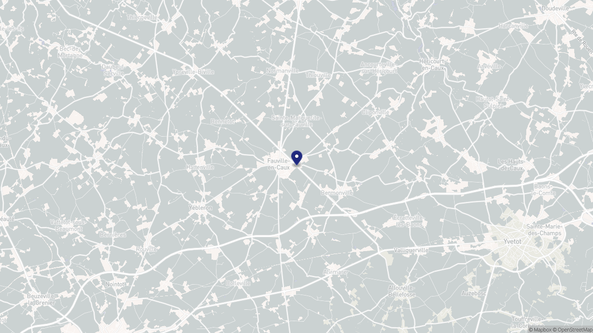 Aperçu cartographique de Terres-de-Caux, centré sur la commune