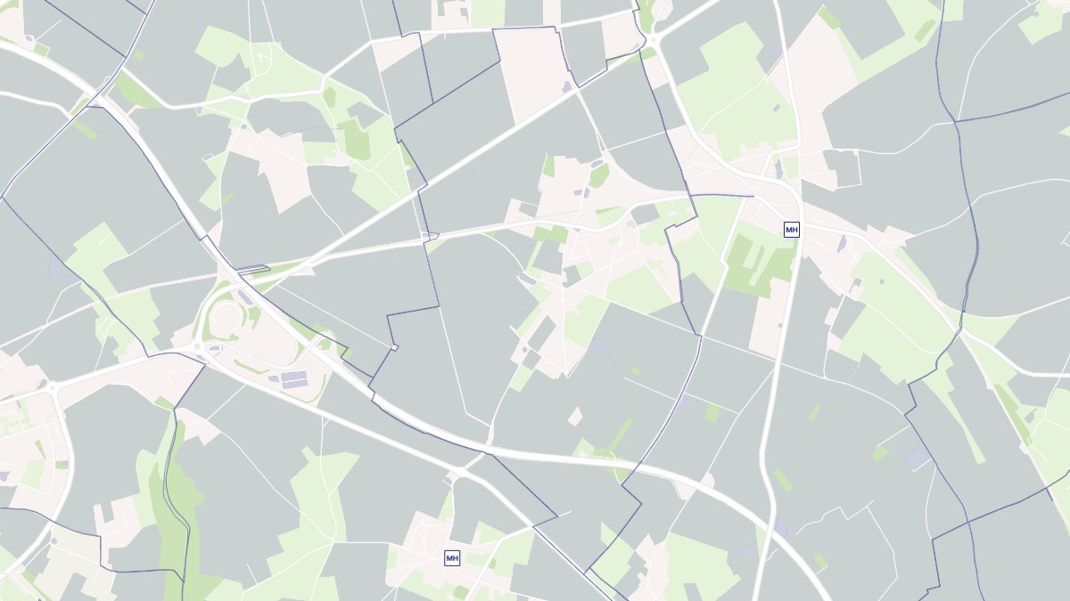 Aperçu cartographique de Flamanville, centré sur la commune