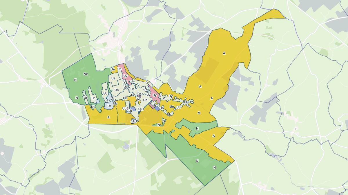 Aperçu cartographique de Forges-les-Eaux, centré sur la commune