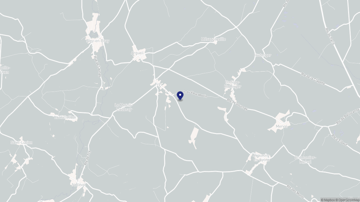 Aperçu cartographique de Fry, centré sur la commune