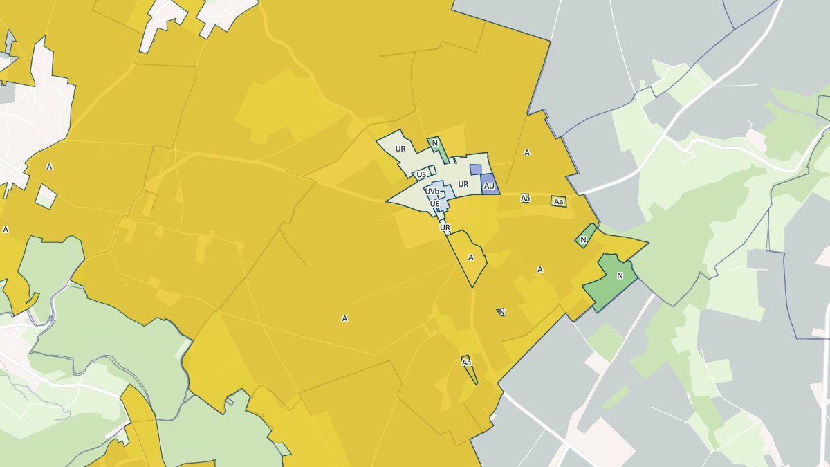 Aperçu cartographique de Gerponville, centré sur la commune