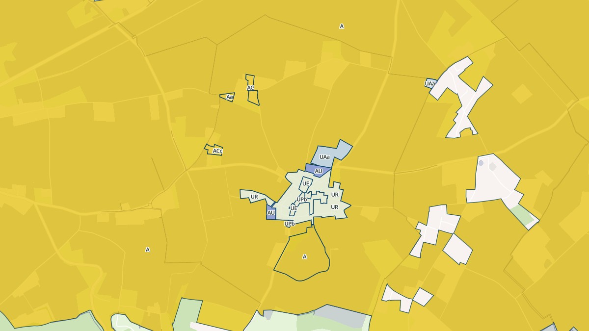 Aperçu cartographique de Gerville, centré sur la commune