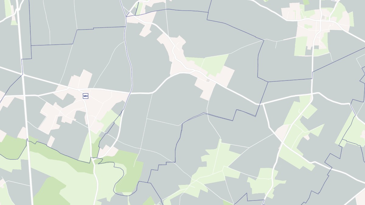 Aperçu cartographique de Gonzeville, centré sur la commune