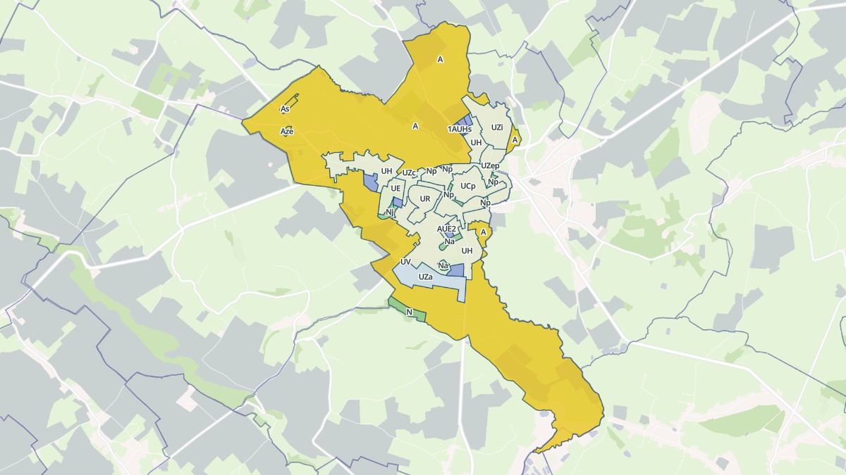 Aperçu cartographique de Gournay-en-Bray, centré sur la commune