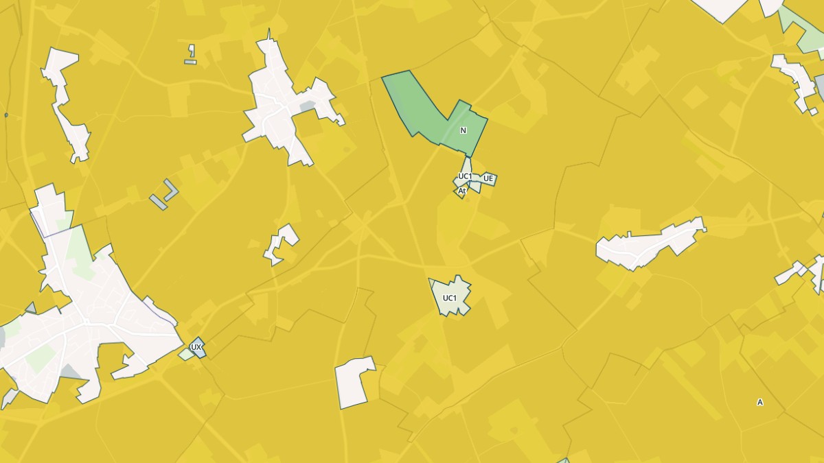 Aperçu cartographique de Grainville-Ymauville, centré sur la commune