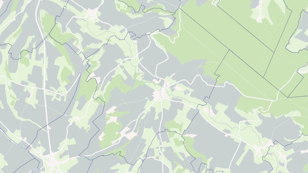 Aperçu cartographique de Grandcourt, centré sur la commune