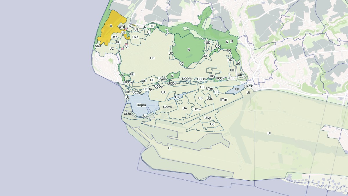 Aperçu cartographique de Le Havre, centré sur la commune