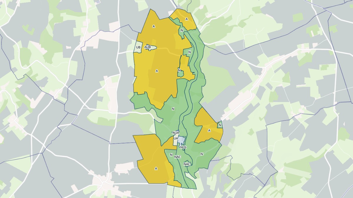 Aperçu cartographique de Héronchelles, centré sur la commune