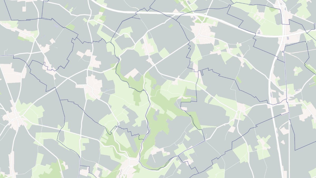 Aperçu cartographique de Hugleville-en-Caux, centré sur la commune