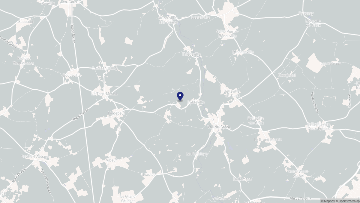 Aperçu cartographique de Imbleville, centré sur la commune