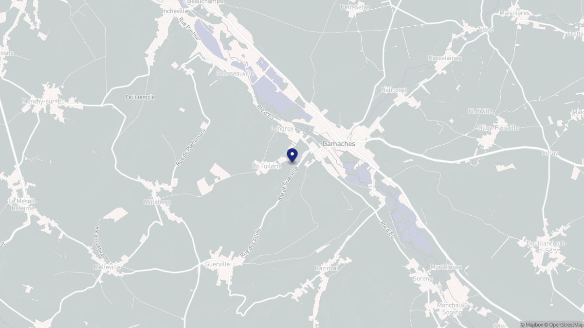 Aperçu cartographique de Longroy, centré sur la commune