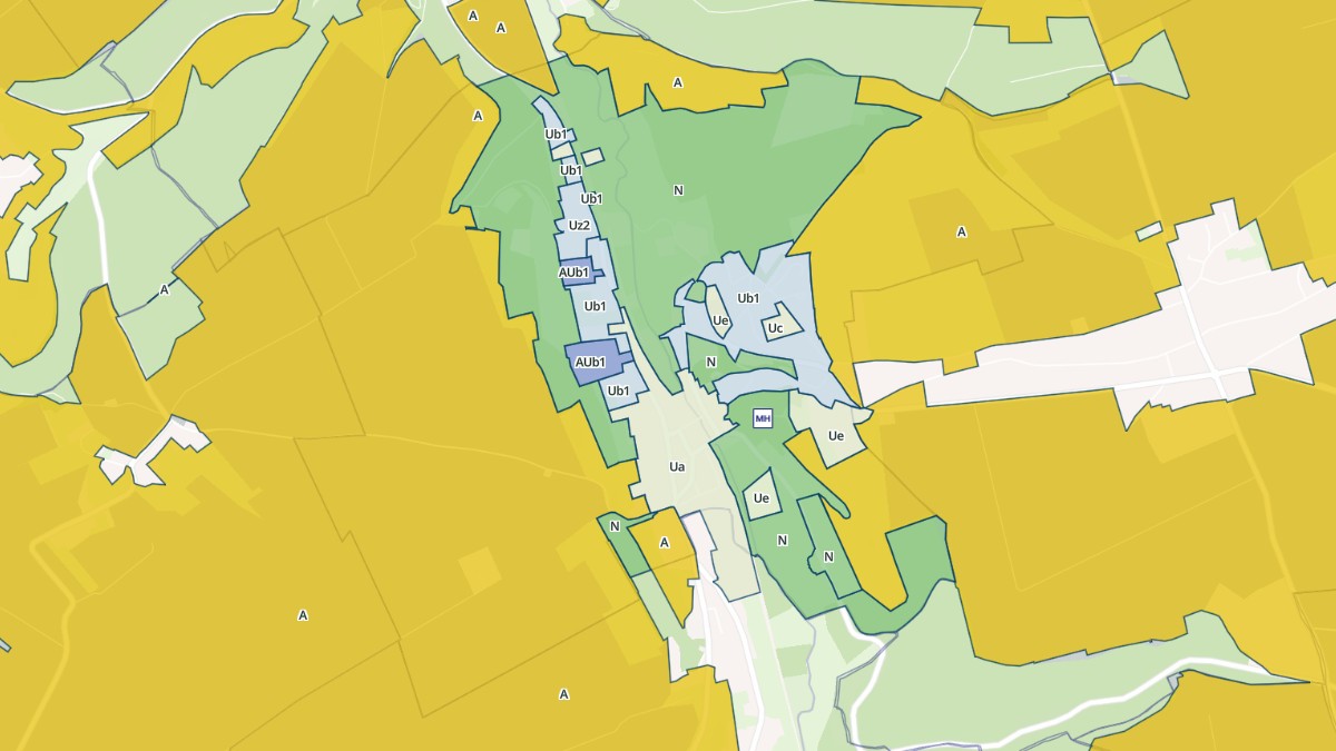Aperçu cartographique de Longueville-sur-Scie, centré sur la commune